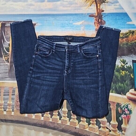 Judy‎ Blue Los Angeles High Rise Raw Hem Jeans Size 7/28 - Picture 2 of 5